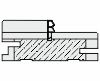 Стойка коробки композит телескоп. 80*34*2070мм. ЭКО-шпон Агат серый