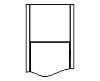 Фальшфрамуга R2 8*Ш950*В770мм. ЭКО-шпон Белый снежный